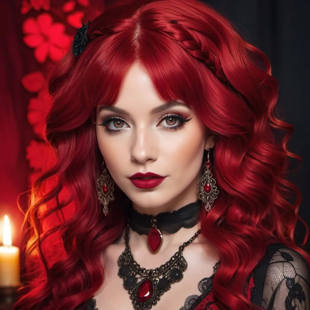 amparo escobar add red haired goth photo
