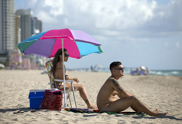 angela stanberry add miami beach topless image