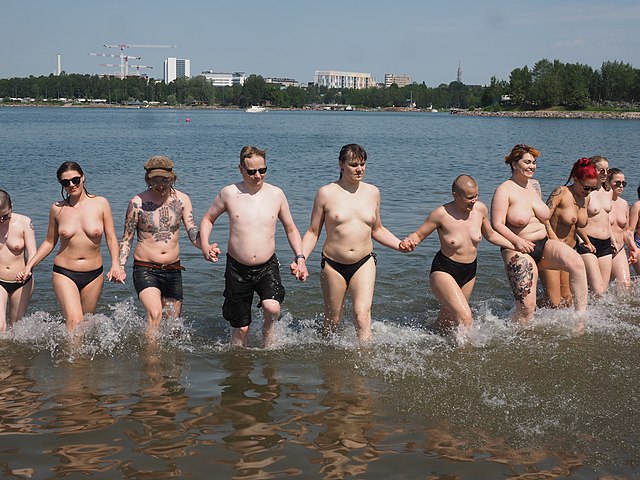 aiman wani add naked beach fun image