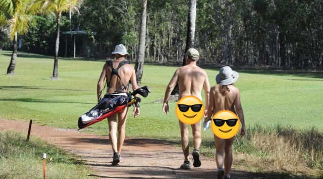 assasin john add naked golfing photo